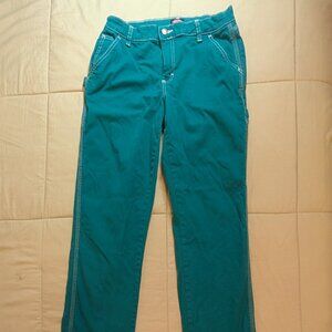 Teal Dickies Carpenter Pants (Small / 27-28) – Workwear Utility Straight Leg